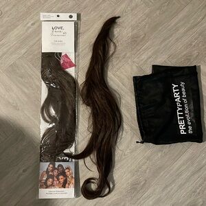 Pretty Party Ruby Wrap 26 inch Light Brown Ponytail x 2